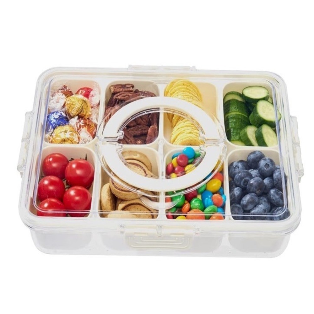 Baladoria Snackle Box 8 Compartments Travel Snack Box NEW